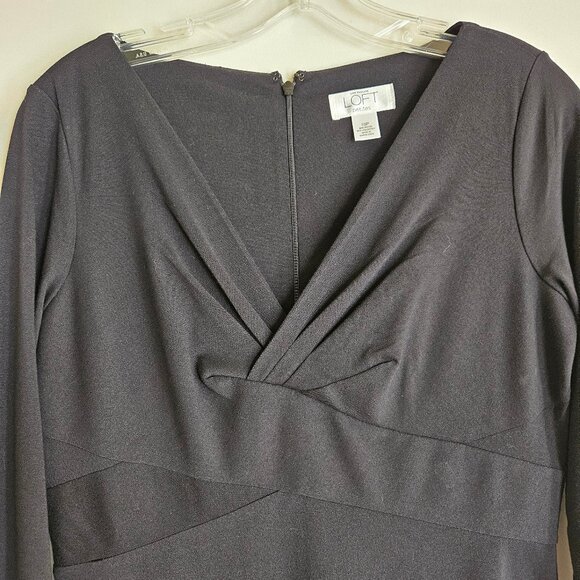 Loft black dress 10P - Picture 4 of 7